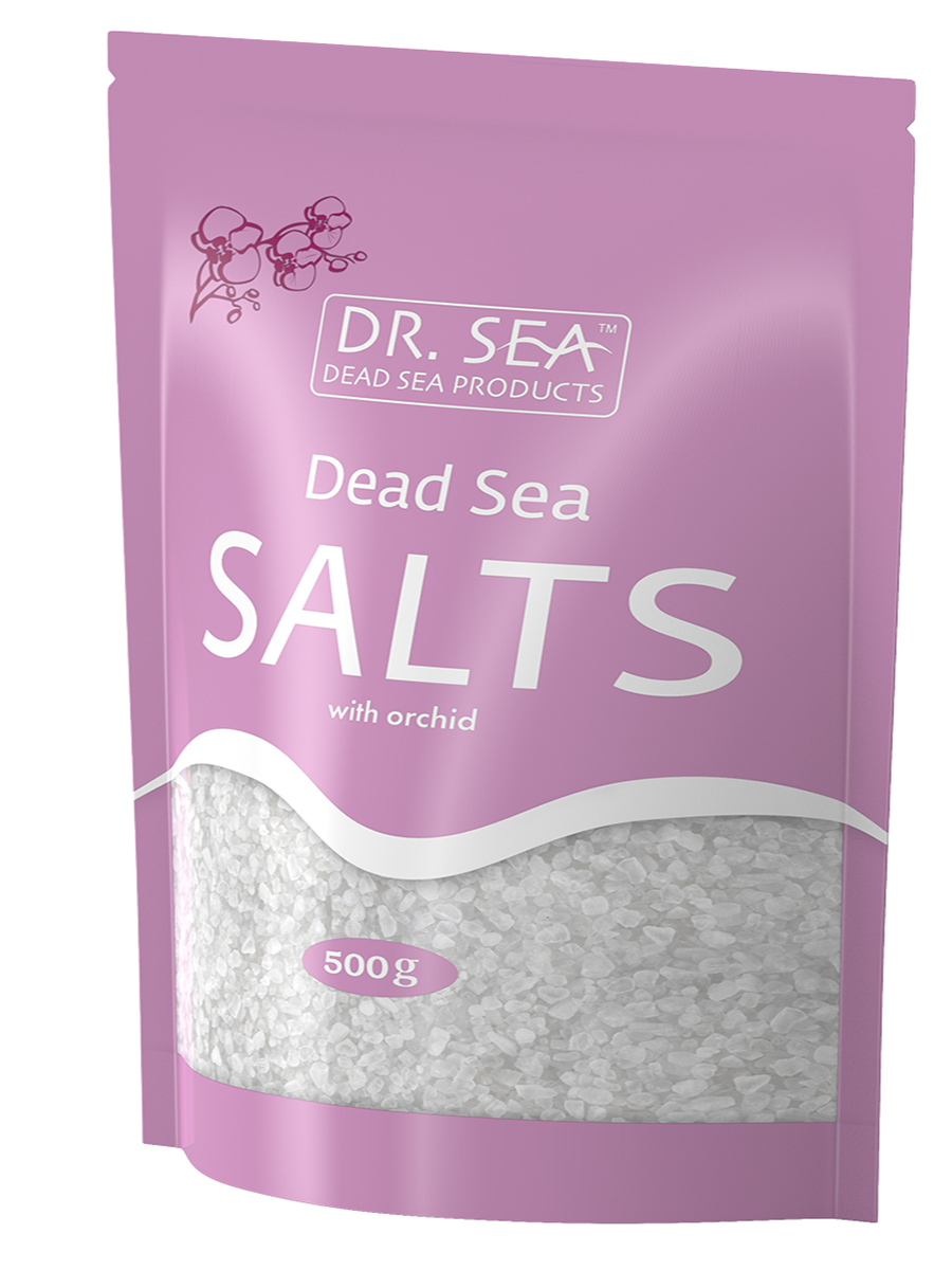 Соль Мертвого моря с экстрактом орхидеи, 500 г