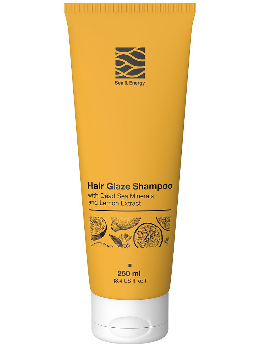 Шампунь для интенсивного блеска волос с минералами Мертвого моря и экстрактом лимона