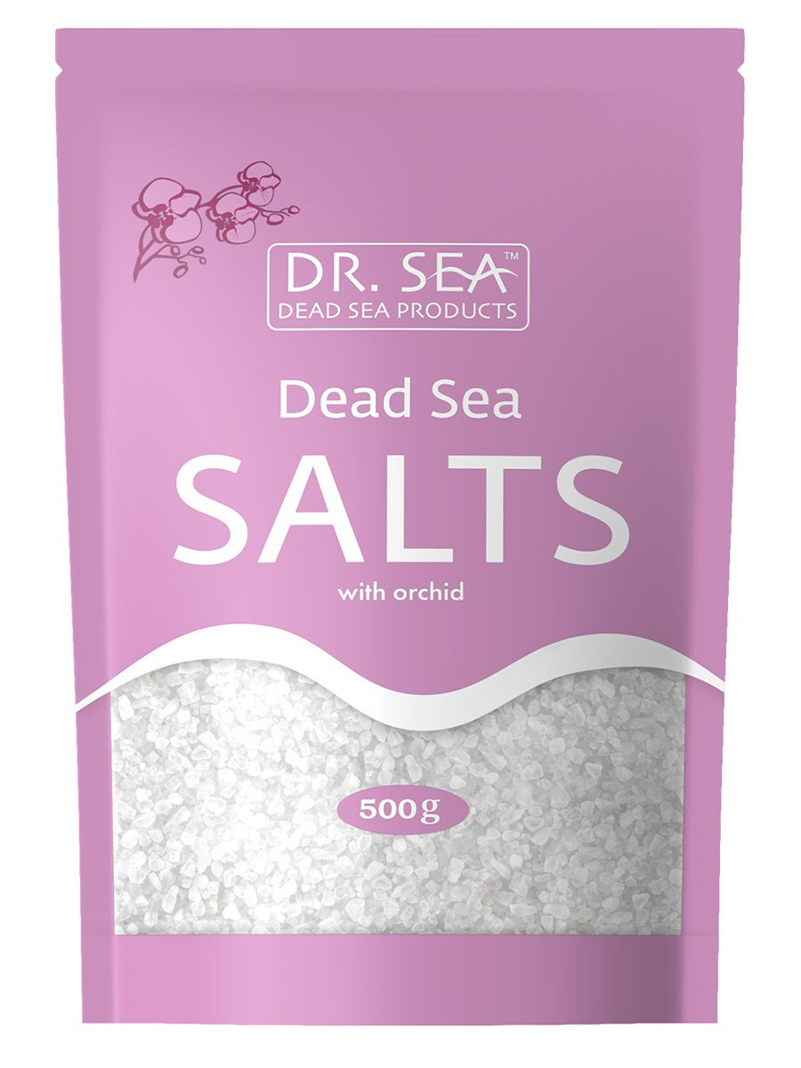 Соль Мертвого моря с экстрактом орхидеи, 500 г