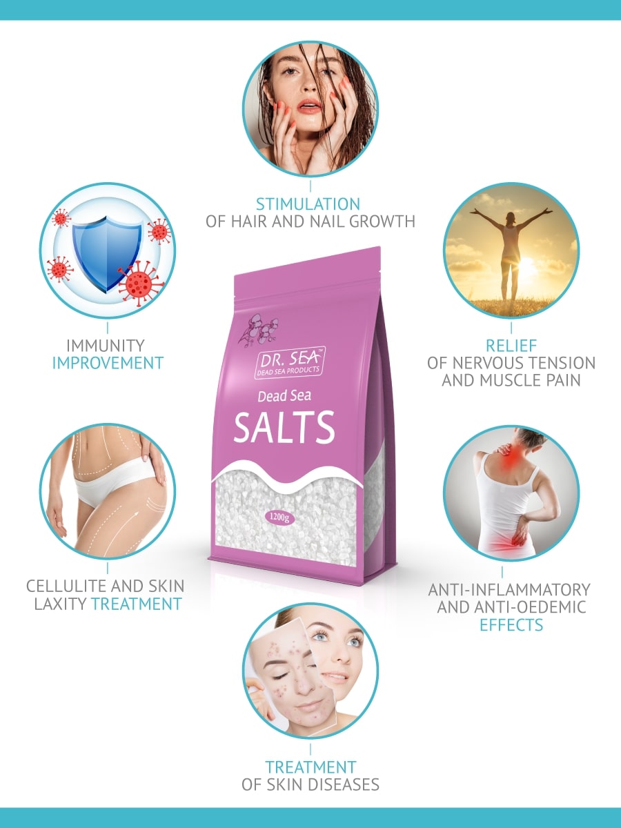 Dead Sea salt with orchid extract 1200 g